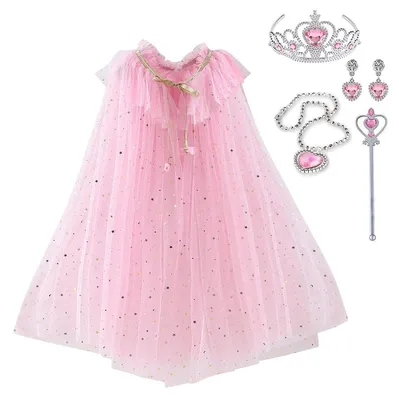 Immagine prodotto di Mantella da principessa per bambine - Costume da travestimento per bambine