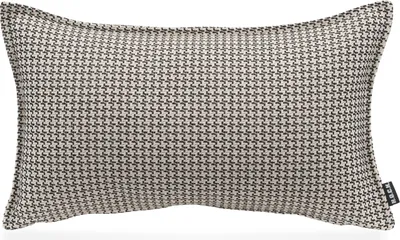 Produktbild von H.O.C.K. Bobo Kissen mit Biese 50x30cm kleingemustert col. 21 schwarz