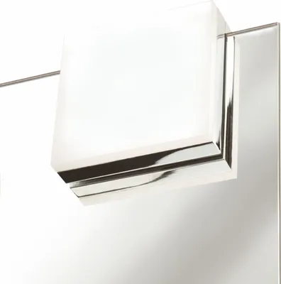 Produktbild von Domus Line LED Aluminium Spiegel-Klemmleuchte CUBO (75 x 75 mm, 12V, 4.8W, naturweiß 3800 K, Micro12, dimmbar, chrom poliert) von SOTECH