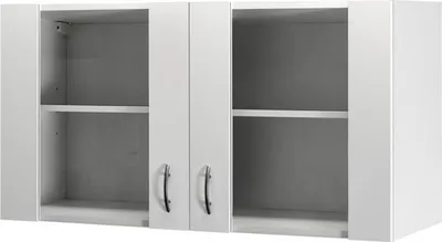 Produktbild von Flex Well Hängeschrank mit Glastür Wito BxTxH 100 x 32 x 55 cm weiß matt zerlegt Anschlag links rechts 00006947