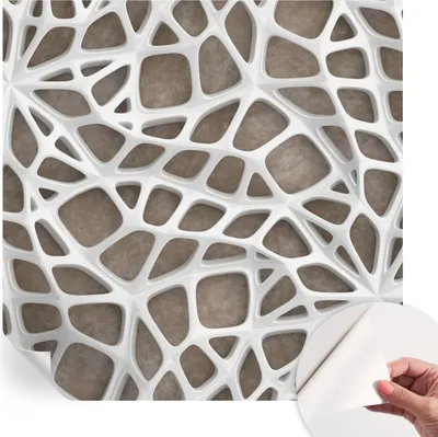 Produktbild von Selbstklebende Wandtapete - Dekorative Tapete für Wohnzimmer - Klebefolie für Wandbilder - Tapetenfolie für Wanddekoration - 250x250 cm - Spitzennetz