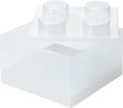 Image de LEGO 40090803 Brique de rangement LEGO STORAGE BRICK 4 GLITTER, translucide