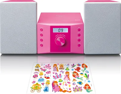 Produktbild von Lenco MC-013PK - Stereoanlage mit FM-Radio und CD-Player - Pink