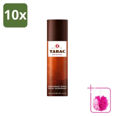 Image de 10 x Déodorant anti-transpirant Tabac Original, spray, 200 ml - Lot de 10