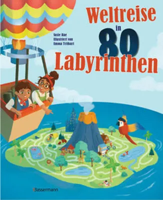Image de Weltreise in 80 Labyrinthen. Das Rätselbuch Für Kinder ab 7 Jahren