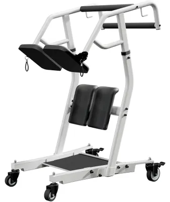 Produktbild von Sit to Stand Patientenlifter - Aufstehhilfe und Transferhilfe - Für Senioren und Pflegebedürftige - Sturzprävention - Ganzkörperunterstützung - Weiß