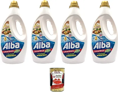 Produktbild von Alba Lavatrice Active Argan e Narciso, Flüssigwaschmittel 33 Wäschen 4x 1850 ml + Italian Gourmet polpa 400gr