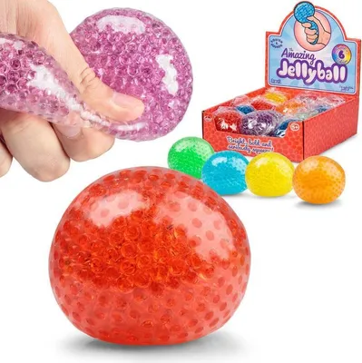 Zdjęcie produktu dla Piłeczka gniotek z kuleczkami MIX