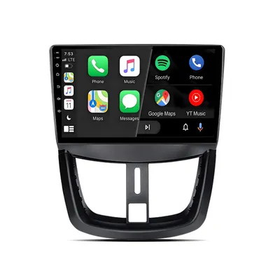 Produktbild von Autoradio 4GB+64GB Android 14 Octa-Core für Peugeot 207 2006-2015 – kabelloses CarPlay & Android Auto, GPS, DSP, Bluetooth 5.0