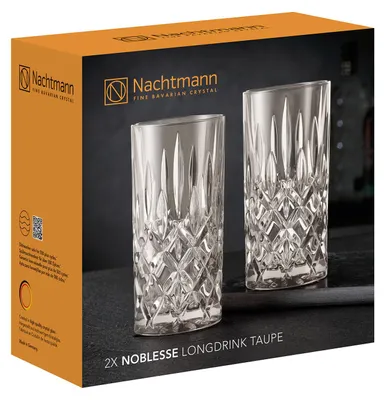 Produktbild von Nachtmann Noblesse, Graubraun, Glas, 2 Stück(e), Rund, 151 mm