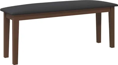 Zdjęcie produktu dla Ławka 110 cm Brązowa lite drewno guma