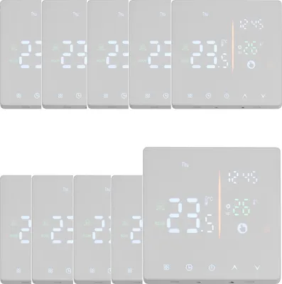 Produktbild von 10x Digital Thermostat Raumthermostat fuer 3A Warmwasserbereitung Fussbodenheizung,2 Modus,NTC-Induktion,LCD Programmierbare Raumthermostat Innenthermometer