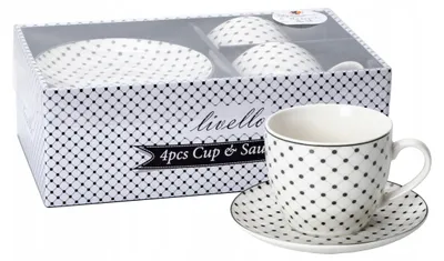 Produktbild von Livello CR2-95 Kaffeetassen-Set mit Untertassen 250ml