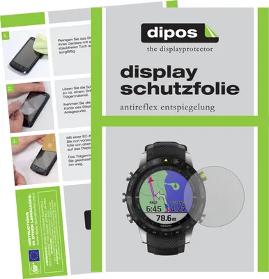 Produktbild von 2x Schutzfolie für Garmin MARQ Athlete matt Displayschutzfolie Folie Display Schutz dipos