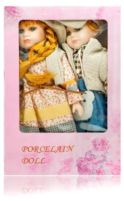 Produktbild von ARÔME Porzellanpuppen, 2er-Set, 30 cm
