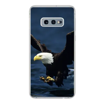 Produktbild von MuchoWow® Handyhülle Schutzhülle Hülle für Samsung Galaxy S10e Adler - Nahaufnahme - Wasser Silikon Softcase Handy Hülle - Handy