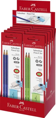 Immagine prodotto di Faber-Castell 182414 Set di matite a punta - 3 pezzi, verde chiaro