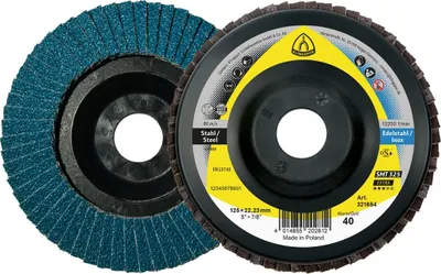 Productafbeelding van Klingspor SMT 325 schuurplaat, 125 x 22,23 mm, korrel 40, gebogen