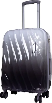 Produktbild von Polycarbonat Kleiner Handgepäck Reisekoffer Marbella 55 cm Farbverlauf Schwarz-Grau