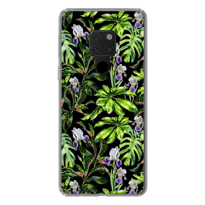 Produktbild von MuchoWow® Handyhülle Schutzhülle Hülle für Huawei P40 Lite Blume - Blätter - Muster Silikon Softcase Handy Hülle - Handy