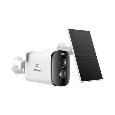 Image de Caméra de sécurité solaire sans fil, 4MP HD, vision nocturne couleur