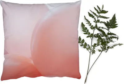 Produktbild von MuchoWow® Zierkissen Sofakissen Wohnzimmer Dekokissen 40x40 cm Ballon - Rosa - Pastell - Foto Kissen - Schlafzimmer Dekoration