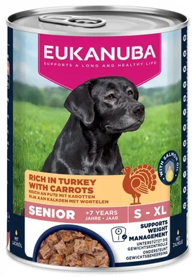Produktbild von EUKANUBA Life Care Senior Rich in turkey with carrots - Nassfutter für Hunde - 400g