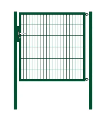 Produktbild von Alberts Einzeltor Flexo mit Zubehör, zum Einbetonieren, grün, Breite 125 cm, Höhe 120 cm
