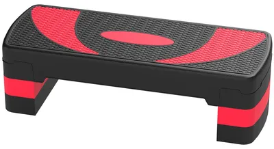 Immagine prodotto di Piattaforma aerobica – Panca fitness regolabile | Colore: nero, rosso | Dimensioni: 80x31x20 cm