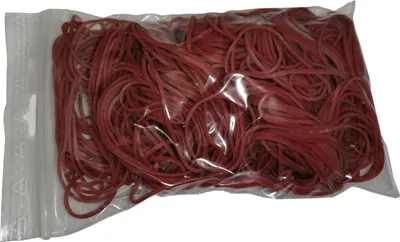 Produktbild von 100 g Gummiringe rot 40 mm Ø 1,2 x 1,2 mm breit