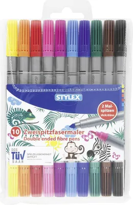 Produktbild von Stylex 66565, 10 Farben, 2 mm, 3 mm, Junge/Mädchen, 10 Stück(e)