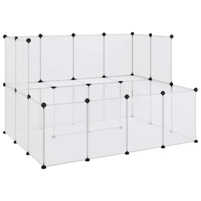 Obrázok produktu pre Klietka pre malé zvieratá priehľadná 143x107x93 cm PP a oceľ