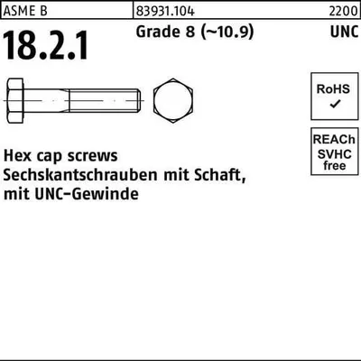 Produktbild von Reyher  Hex cap screws 83931Grade 8 1/2 - 13 UNCx3 (50 Stück)
