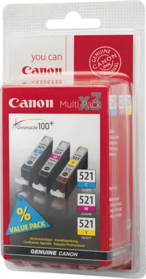 Produktbild von Canon CLI-521 Multipack Tricolor Druckerpatrone farbig