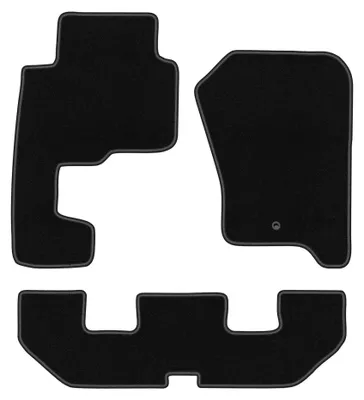 Immagine prodotto di Tappetini in moquette per Land Rover Discovery III 2004-2009 (Suv 7os) – set 4 pezzi, neri, su misura – Wielganizator BASIC