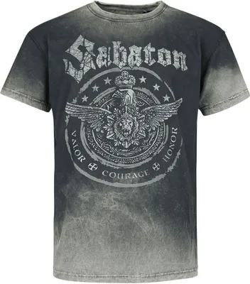 Produktbild von Sabaton T-Shirt Uni Valor Courage Honor charcoal S