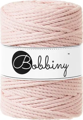 Produktbild von Pastel Pink Macramee Schnur 5mm 100m