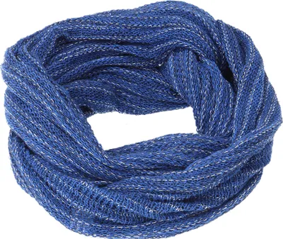 Produktbild von Weicher Loop Schal, Magic Loopschal - Blau, Uni, Baumwolle,Elasthan, Schals