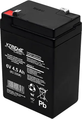 Produktbild von Akumulator żelowy Akumulator AGM 6V 4,5 Ah 4,5 Ah Akumulator żelowy Wymienny akumulator XTREME Bezobsługowy