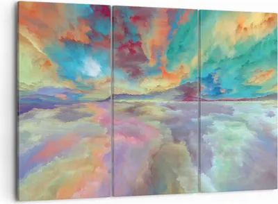 Produktbild von Bild auf Leinwand - Leinwandbild - Abstraktion modern - 105x70cm - Wand Bild - Wanddeko - Leinwanddruck - Bilder - Kunstdruck - Wanddekoration - Leinwand bilder - Wandkunst - CE105x70-4027