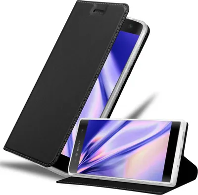 Obrázek produktu pro Cadorabo Pouzdro na mobilní telefon pro Sony Xperia XA2 Protective Case in Black Cover Etui Book Case Booklet