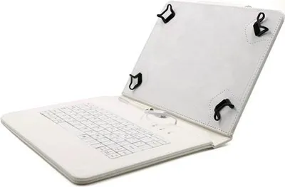Immagine prodotto di Custodia universale C-TECH PROTECT con tastiera per tablet da 9,7"-10,1", FlexGrip, NUTKC-04, bianco