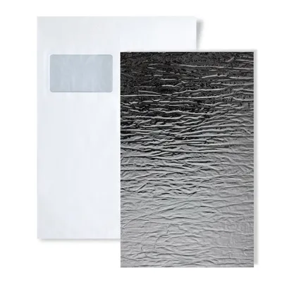 Immagine prodotto di 1 campione di pannello da parete WallFace S-19346 CRASHED MIRROR SILVER Structure Collection | Formato circa A4