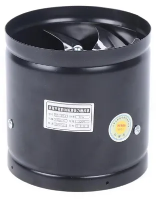 Image de Ventilateur d'extraction, débit d'air de 353 CFM, fonctionnement silencieux, noir