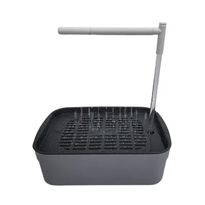 Produktbild von Vogel-Badebecken für Käfige, Badewanne und Futtertrog in einem, geeignet für Wellensittiche, Kanarienvögel, Agaporniden und andere kleine Vögel