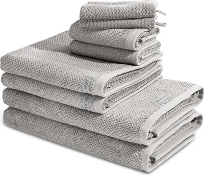 Produktbild von Ross Selection 2 X Wasch- 2 X Gäste- 2 X Dusch- 2 X Handtuch im Set Frottee aus Bio Baumwolle 540 g/m², Weich saugstark und schnell trocknend, Gewebte Bordüre in vielen Farben