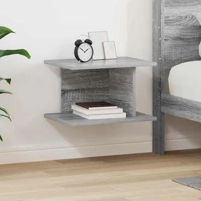 Immagine prodotto di vidaXL Comodino Sonoma grigio 40 x 30 x 25 cm Materiale ligneo