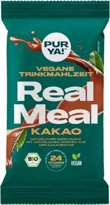 Produktbild von Real Meal vegane Trinkmahlzeit - Kakao 110g