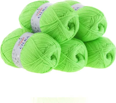 Produktbild von 500g Strickgarn CILKA by VLNIKA Klassikgarn Strickwolle Häkelgarn Sommergarn