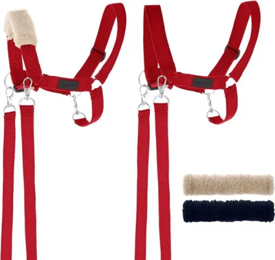 Image de Rênes Kantar pour Hobby Horse + fourrure rouge - Handlosfera